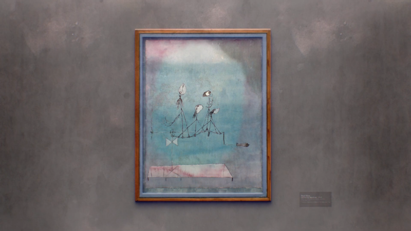 A Painting of Paul Klee's "Twittering Machine"